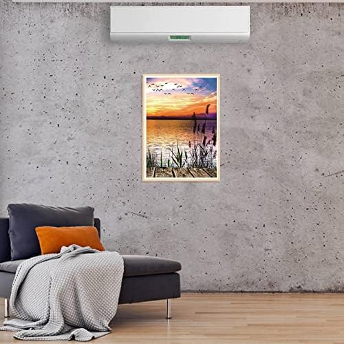 QUIIEOSKIA 5D DIY Diamond Art Painting Kits Full Drill, Diamond Rhinestone Crystal Embroidery Art and Craft Canvas Pictures Painting by Numbers for Kids Adults Gifts Home Wall Decorations - Sunset