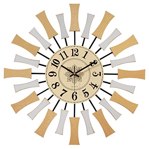 Horloge murale en métal moderne salon style nordique européen XJBTBA