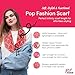 Pop Fashion Quatrefoil Infinity Scarf for Women - Travel Scarf with Hidden Pocket - Women Infinity Scarves for All Seasons (Coral Pink)