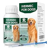 lvermect Dewormer Liquid for Dogs, Broad Spectrum for All Wormer, Pin Worms, Hookworms, Lung Worms, Round Worms