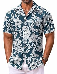 Dark Green - White Flower