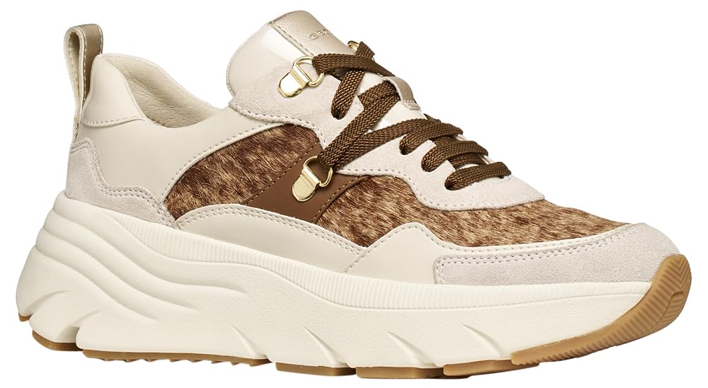 Geox Woman D DIAMANTA E Sneakers Papyrus/LT Sand 38_EU