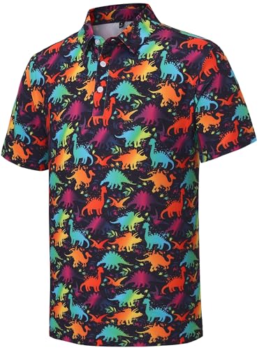 Camisetas polo para hombre de golf, divertidas, de rendimiento, transpirables y secado rápido miniatura 1