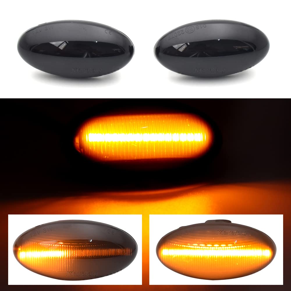 Dinamici LED indicatori di direzione una coppia luci laterali per Aygo ProAce ProAce Verso 2013-2019, per Scudo 2010