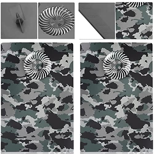 Image of Face Plate Cover Shell with Cooling Vents for PS5 Disc Edition Console FacePlate, Accessories Compatible with PlayStation 5 Protective Replacement Panels (Gray Camouflage)