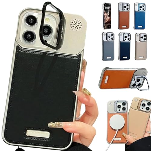 IPhonepU[}Olbg{[_[XYLbNX^hP[XAϏՌt[XdbP[X&YveN^[AA~^U[dbP[XAiPhone 16 15 14 13 12 Pro Maxp(Black,For iPhone14P