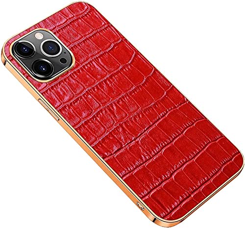 Housse iPhone 14 Pro Max crocodile rouge pour vos sorties de style