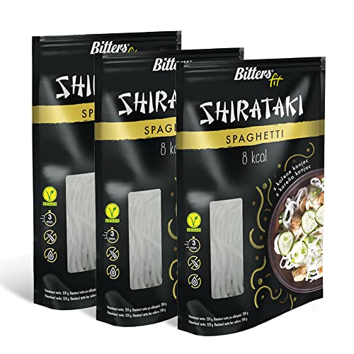 Bitters Shirataki Konjac Pasta - Spaghetti Slim - 3x200g, Keto, Low Carb