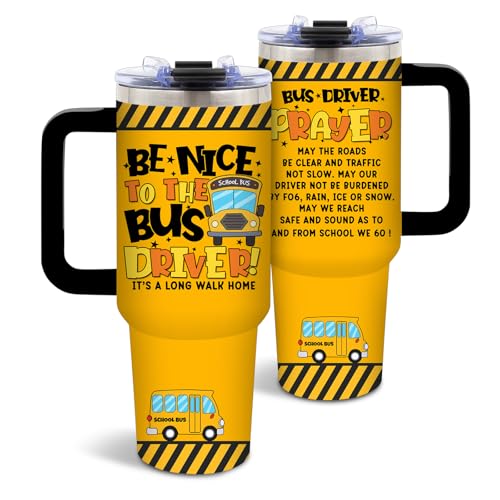DUUV Bus Driver Appreciation Gifts, School Bus Driver Tumbler with
