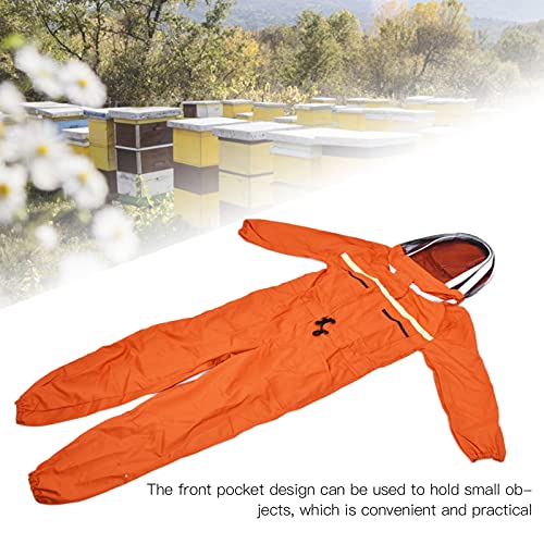 HOSIS Imker Kleidung, strapazierfähiger Imkeranzug Atmungsaktiv Feine Verarbeitung Fronttasche Design für Outdoor für… – Bild 4