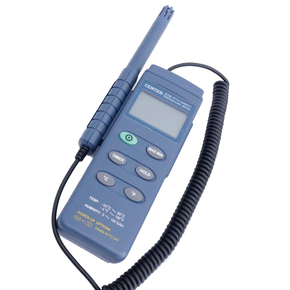 Graigar CENTER-310 Digital Portable PC Interface Humidity Temperature Tester CENTER310 Triple Display PC Interface