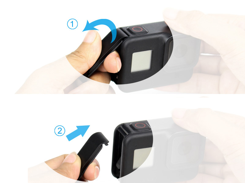 Amazon.com: SOONSUN Aluminum Side Door Cover for GoPro Hero 8