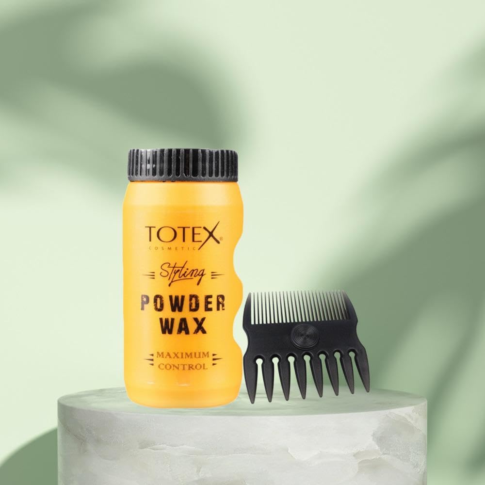 Totex Hair Styling Powder Wax 20gr, Grey Black Comb, 20 g (Pack of 1) - Image 4
