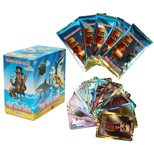 Elyssnova 180PCS Italian Brainrot Cards, 2025 Official Boxed (36 Packs ; 180 PCS), The Second - Generation Thickened Cards, Including The Latest Brainrot Characters.Gold Card Flash Card Collection