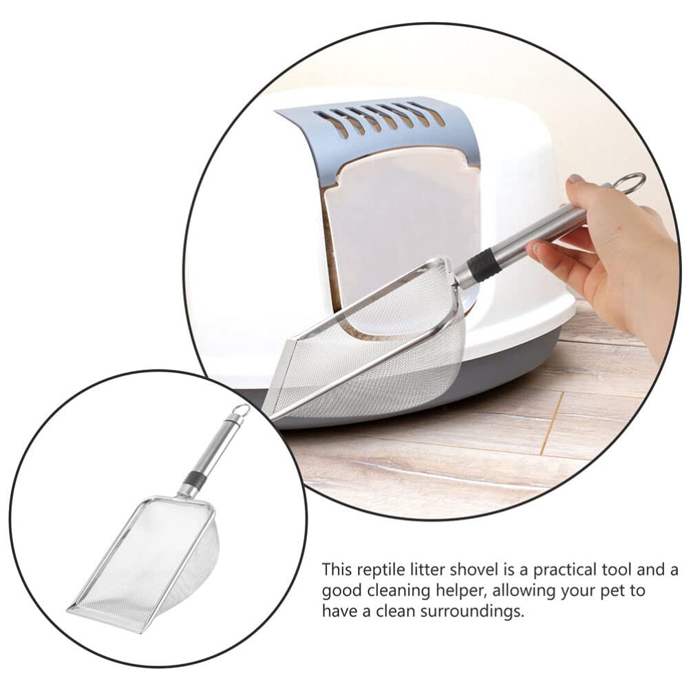iplusmile 5pièces Pelle à Litière pour Chat Acier avec Capacité Pratique pour Litière De Chat Outil De Nettoyage pour Animaux De Compagnie