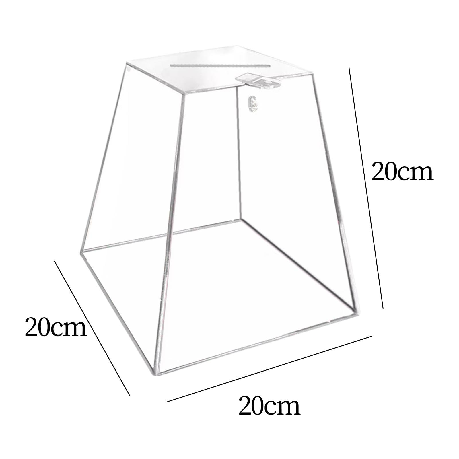 Boîte De Collecte Acrylique Transparente Portable