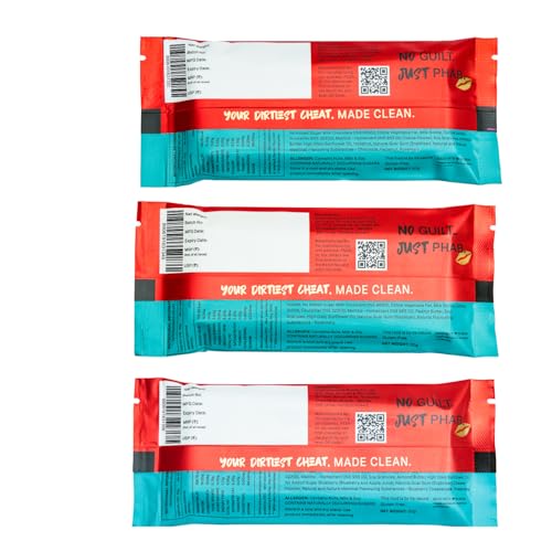 Image of Phab Cheat Assorted Protein Bar Combo Pack - 12 Bars (4 Each of Chocolate Peanut, Chocolate Hazelnut & Blueberry Cheesecake) | 15g Protein, No Added Sugar, Guilt-Free Snack
