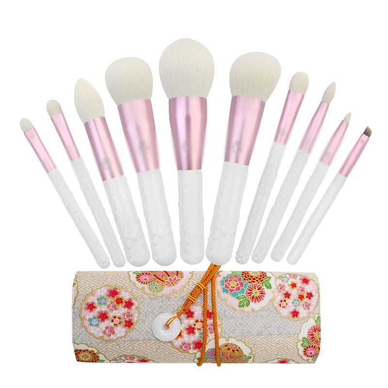Profession 10 Piece Brush Set Make Up Makeup Brushes Make Up Brush Tools Kit - Image 7