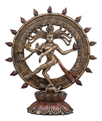 Estatua Hindu Shiva Nataraja 15.75 pulg Deidad Tradicional