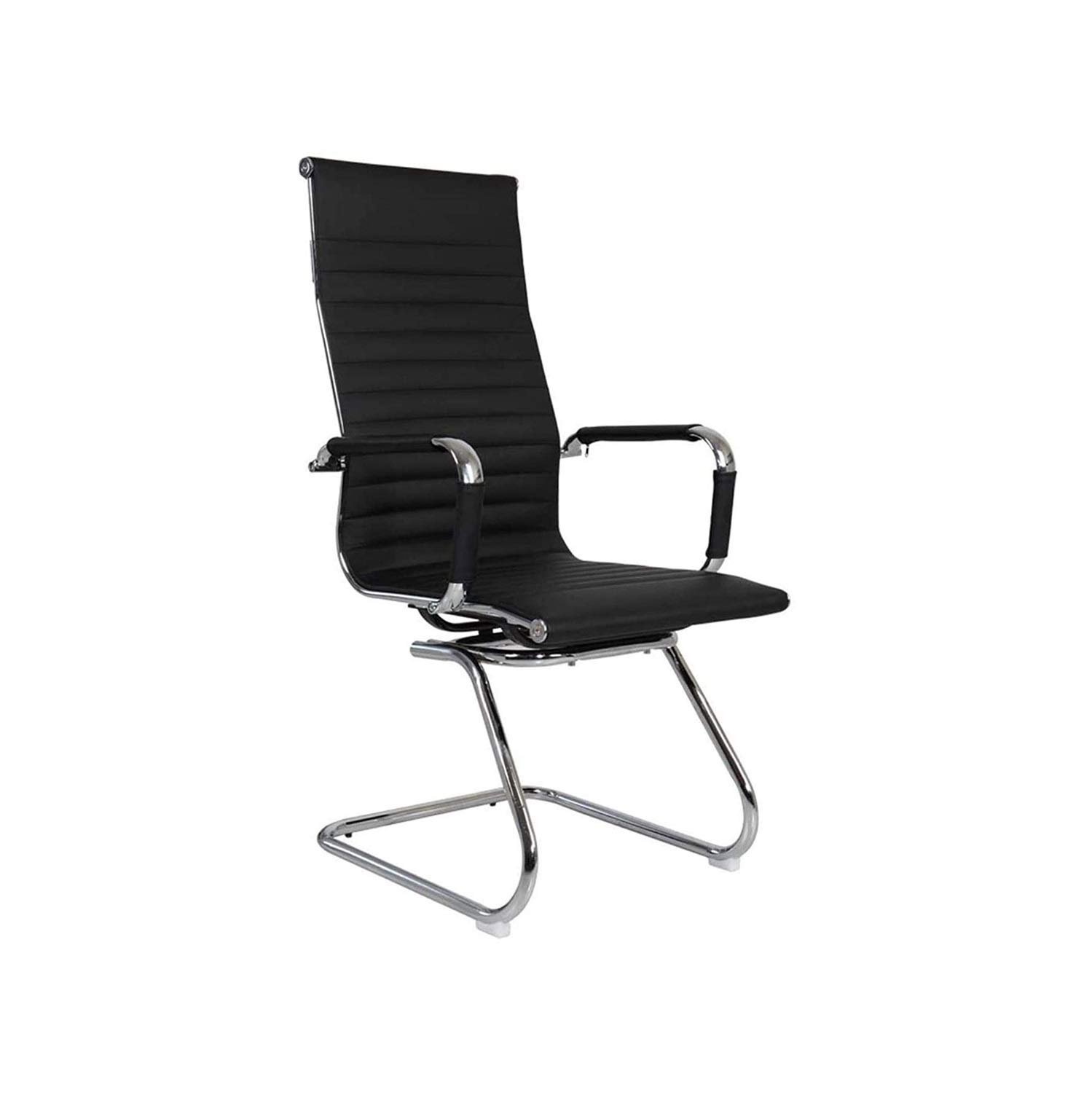 Chaise de conférence en arc avec accoudoir fixe et stable