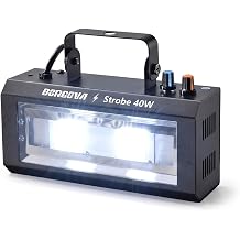 40W LED Strobe Light, Portable White LED Stage Flashing Light | Sound Activated & Auto Mode, Adjustable Speed & Sensitivity, Equipped with Hook, Perfect for Halloween Party Stage Club