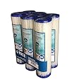 WFD, WF-PE105 2.5"x9-3/4" 5 Micron Pleated Sediment Water Filter Cartridge, Fits in 10" Standard Size Housings of Undersink RO or Filtration Systems (6 Pack, 5 Micron)