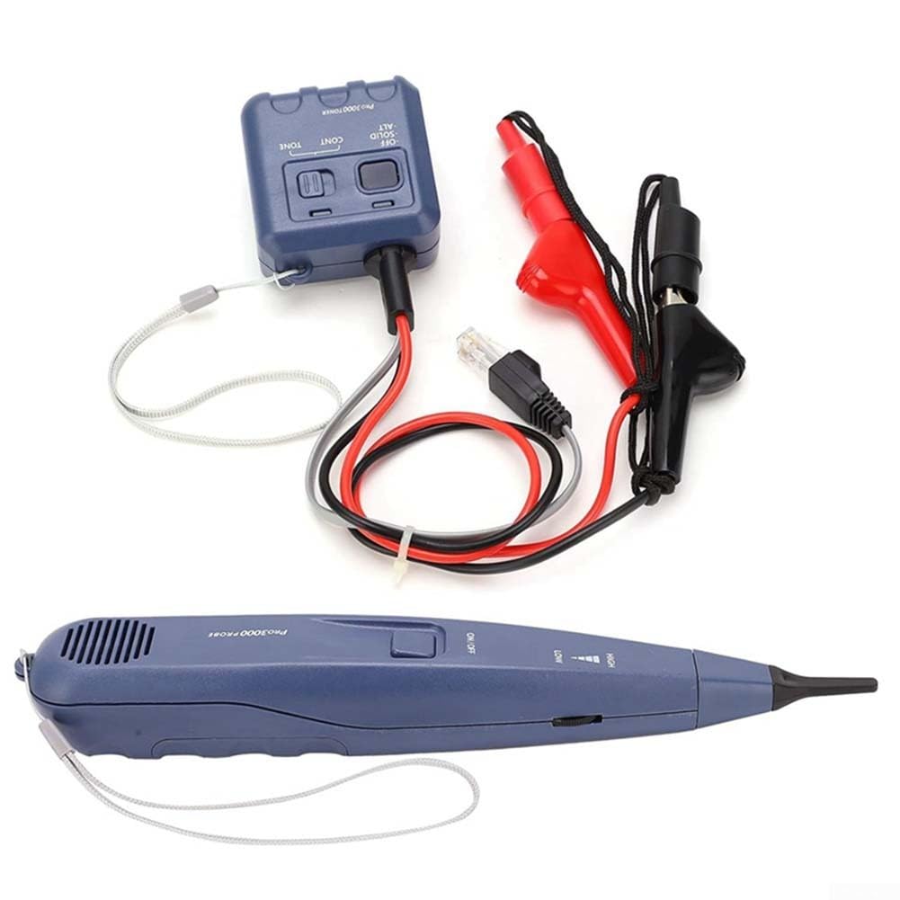 Générateur de tonalité et kit de sonde, toner analogique et traceur de câble pour recherche de ligne électrique et réseau, pour Pro3000