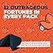 Miss Fortunes, Funny Fortune Cookies, The Spooky Dozen, Halloween Just Got Super Inappropriate, 60 Different Messages, Written By Professional Comedy Writers (12 Individually Wrapped Orange & Black Cookies)