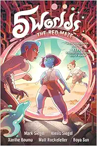 5 Worlds Book 3: The Red Maze: (A Graphic Novel) book cover