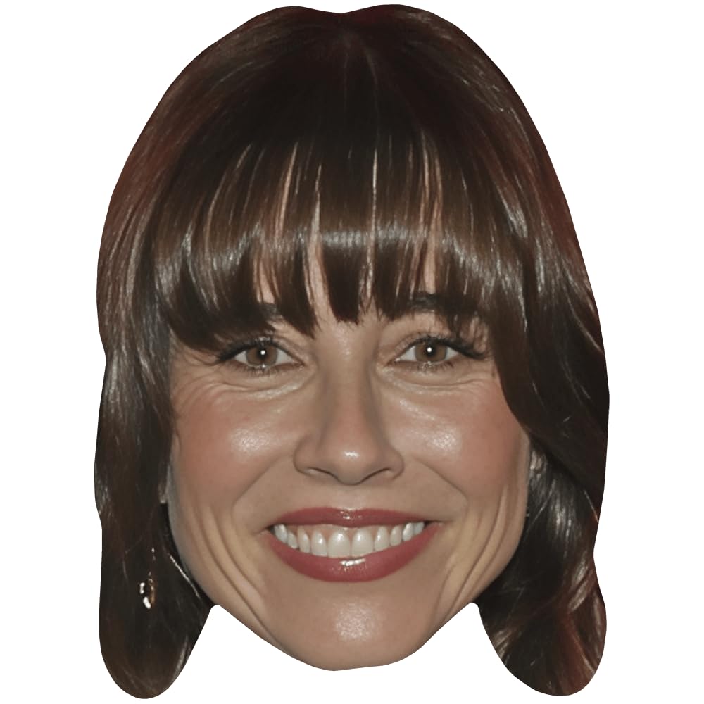 Máscara de Linda Cardellini Big Head de cartón gigante para fiestas y photocall