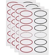 RSVP Oval Canning &amp; Jelly Jar Labels ، صغير ، 48 Count