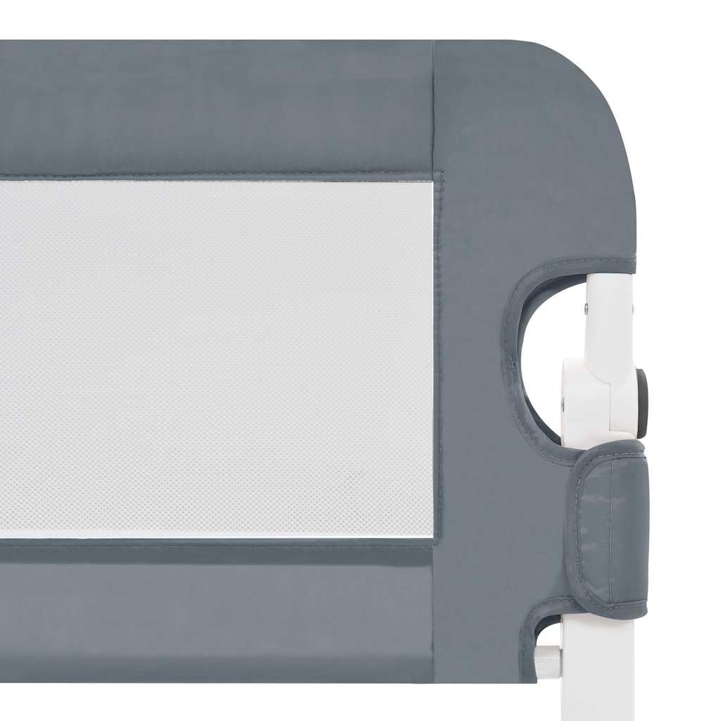 vidaXL Barrière de Sécurité de Lit Enfant Rail de Lit Pliable 180x42 cm Polyester Gris