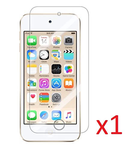 eTECH Collection 1 Piece of Premium Tempered Glass Screen Protector for Apple iPod Touch 6th Generation (0.3mm) 9H Hardness with Oleophobic Coating from USA