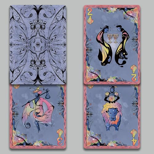Naipes Poker Tema Mariposa Cielo Estrellado 54 Cartas miniatura 2