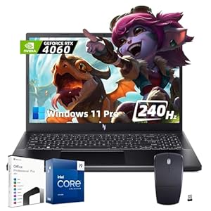 acer Nitro V Gaming Laptop – 15.6″ 144Hz IPS Display, Intel 14-Core i9-13900H, 64GB DDR5, 4TB SSD, NVIDIA GeForce RTX 4060 8GB GDDR6, Windows 11 Pro, Microsoft Office Lifetime License & Mouse