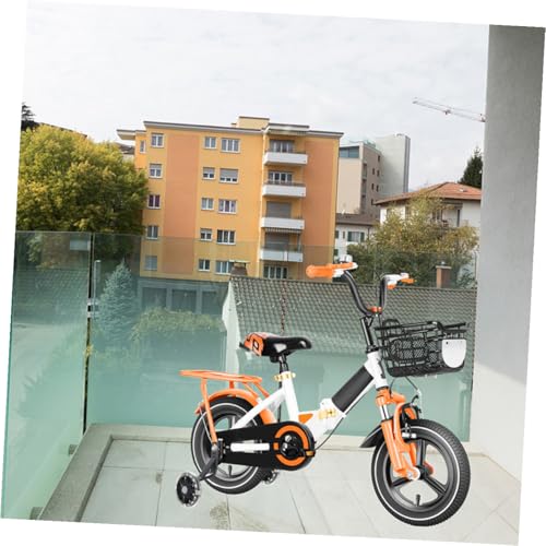 2 pares de ruedas de entrenamiento para bicicleta con protectores laterales, estabilizadores resistentes y silenciosos para soporte de equilibrio, ruedas auxiliares resistentes para bicicleta, realce de seguridad que brilla en la oscuridad miniatura 4