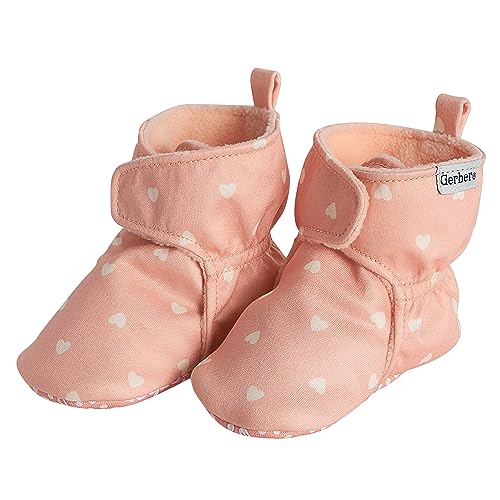 Image of Gerber Baby Fleece Lined Wrap Fasten Non Skid Soft Slipper Booties