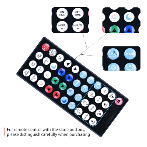 Image of Aquarium Lighting Control Replacement Remote Control Compatible with Orbit IC Loop LED 3223 | Aquarium Lighting for Current USA