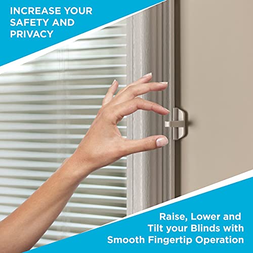 ODL Add On Blinds for Raised Frame Doors - Home Improvement - Easy to Install, Use and Maintain - Innovative Window Shades Behind The Tempered Safety Glass Panels (24" x 66")
