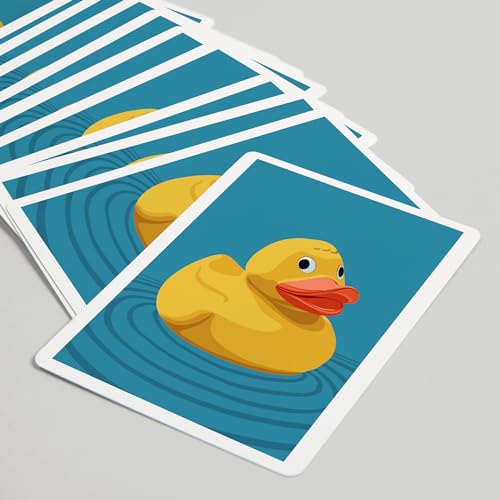 Baraja de cartas Rubber Duck Poker 52 piezas miniatura 5