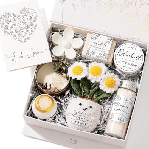 Spa Gifts for Women Bath Gift Set, BlueBell Relaxing Spa Gift Baskets Home Bath Set Self Care Kit Care Package Thank You Christmas Birthday Gifts for Women Mom Her Friend Sister Teen Girl Wife Grandma