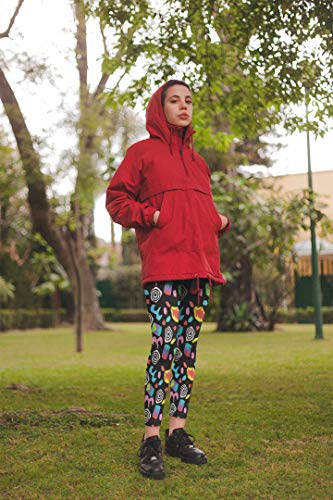 Image of sissycos Women's 80s Leggings Neon Artistic Splash Printed Buttery Soft Stretchy Pants