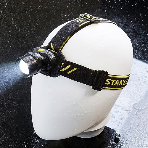 Stanley SXLS50101E Aluminium Adjustable LED Head Torch, 3w, Black & Yellow - Image 3