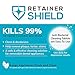 Retainer Shield Cleaning Tablets - Keeps Retainers Clean, Fresh, Bright, and Stain-Free - 3 Months Supply for Retainers, Dentures, Invisible Straighteners, Aligners, and Mouth Guards