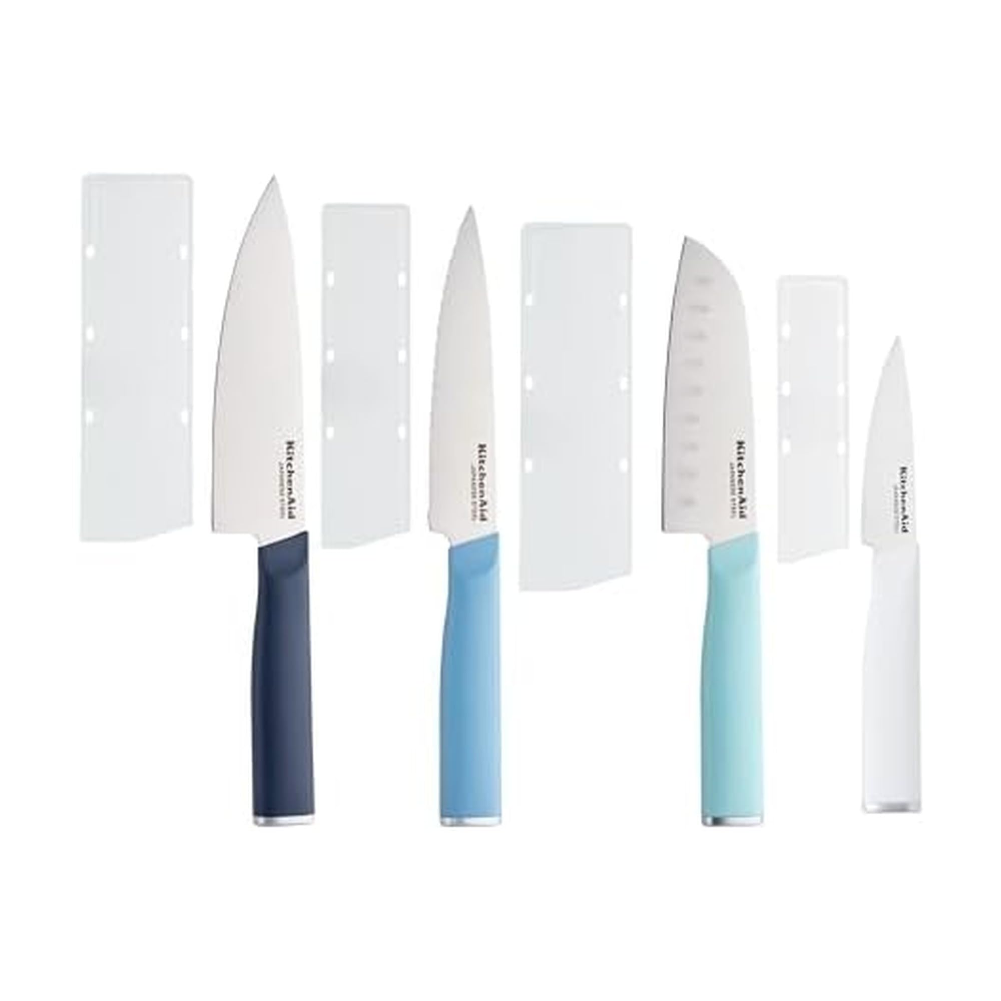 KitchenAid Chef Set with Custom Fit Covers, Sharp Kitchen Knife, Japanese Stainless Steel Blade, 4 Piece, Pistachio — Amazon image 8