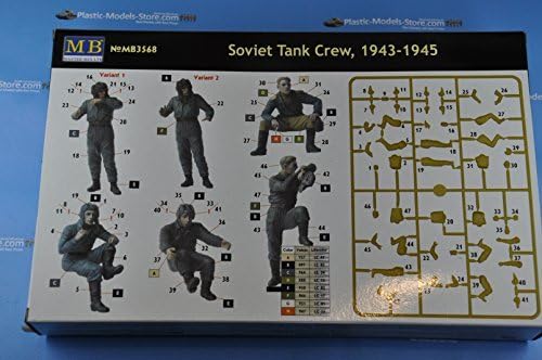 Master Box Soviet Tank Crew, 1943-1945 5 Figures 1/35 3568