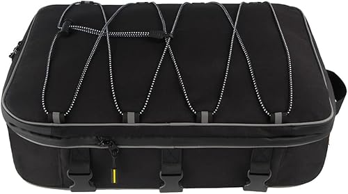 Miniatura 5 de Alforja de motocicleta para BMW, Honda, Yamaha, Kawasaki, Ducati, portaequipajes reflectante, bolsa de equipaje (bolsa derecha, negro)