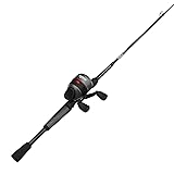 Zebco 33 Rhino Tough Spincast Reel and 2-Piece Fishing Rod Combo, Durable E-Glass Rod with ComfortGrip Handle, Quickset Anti-Reverse Fishing Reel with Bite Alert 33 Rhino - 6 Foot