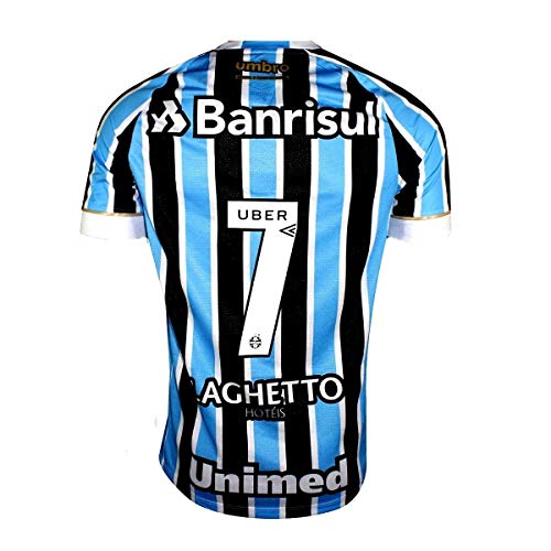 Camiseta Masculina Umbro Grêmio Oficial 1 2018 Fan Numero 7