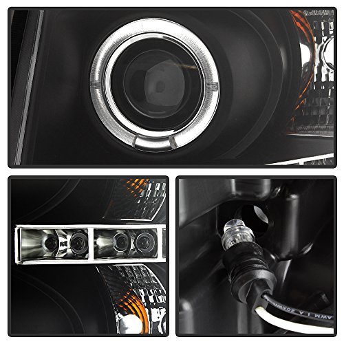 Spyder Auto 5009494 Led Halo Projector Headlights Black/Clear #TOP1